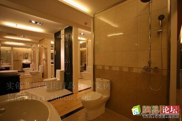 【实创装饰】卫生间、浴室柜、地砖、地板等样板间展厅