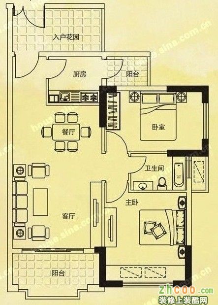 新古典风格在小户型中的完美展现,使得空间更加温馨舒适,在空间的分割上和色彩的运用上达到了顶级水平。