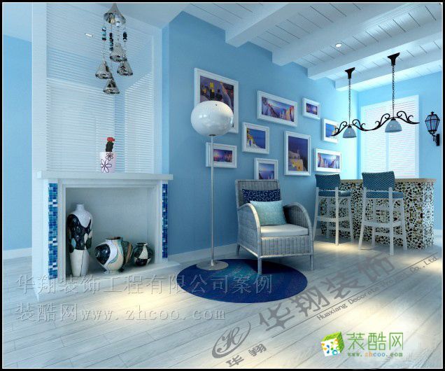 长安萨尔斯堡 地中海风情 华翔装饰程丽君作品