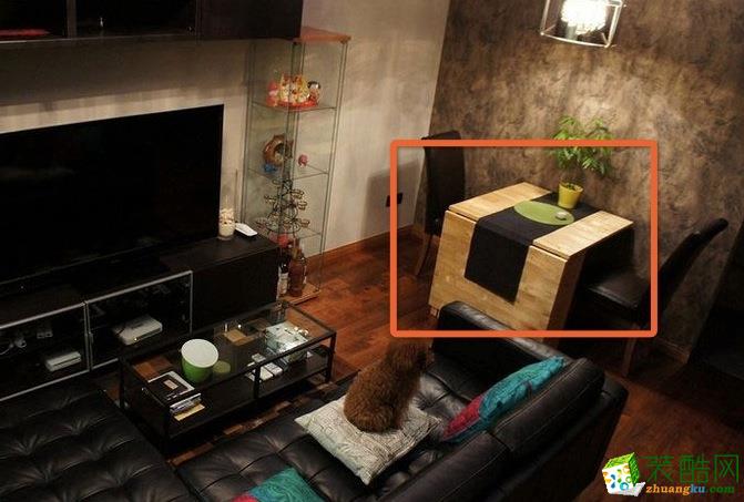 小户型必备折叠餐桌~放在角落又可以当边桌，毫不影响美观度，打开变身时尚餐厅~