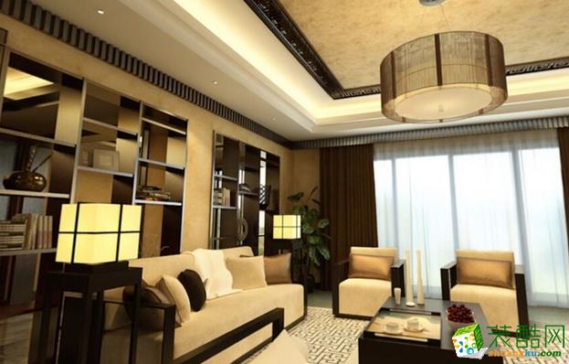 长沙兆和盛昌装饰-新中式两居室装修效果图
