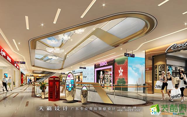 天霸设计购物中心装修设计效果图惠州创意作品