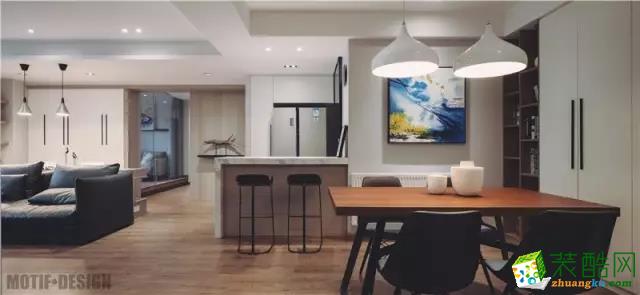 六合花园140㎡现代简约风装修效果图