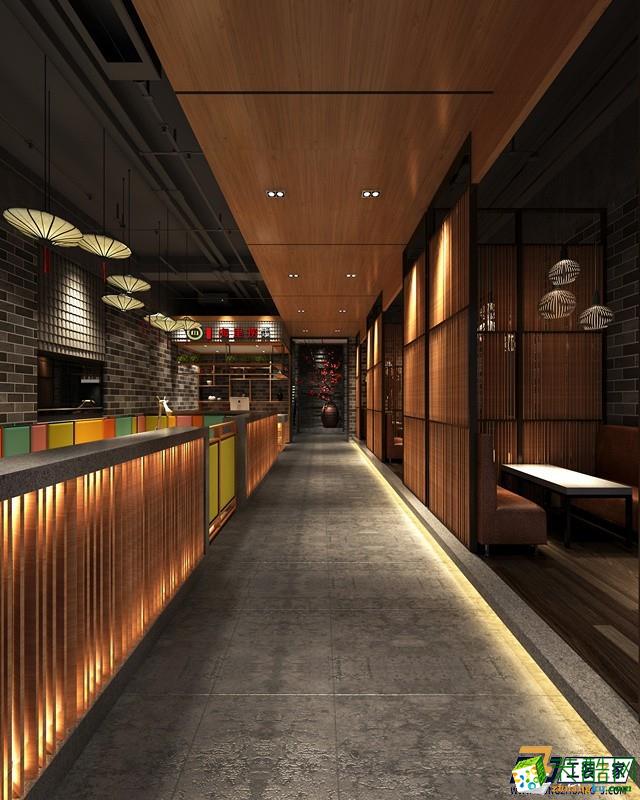 渭南火锅店餐厅装修设计图