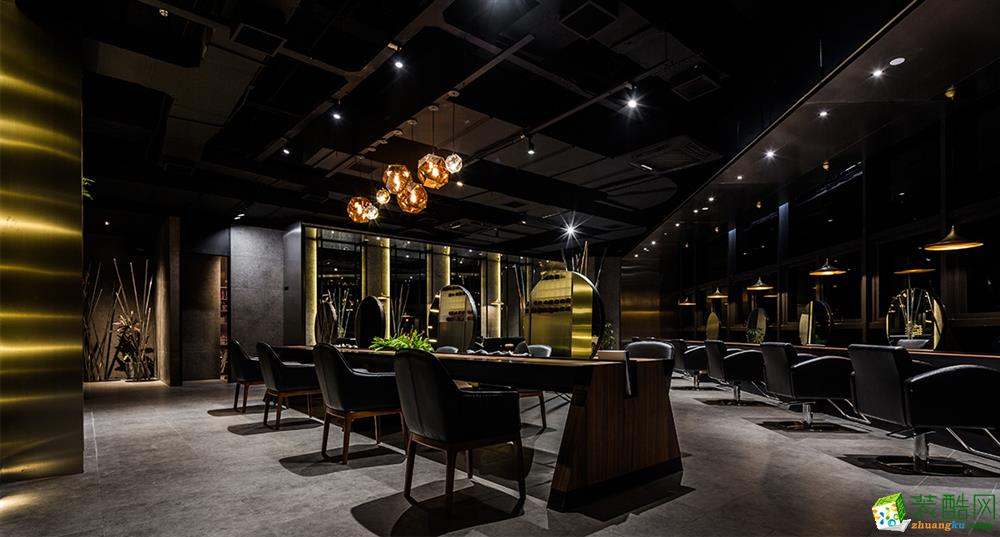 【宣驰工装】杜尚发型宝龙店240方理发店装修效果图