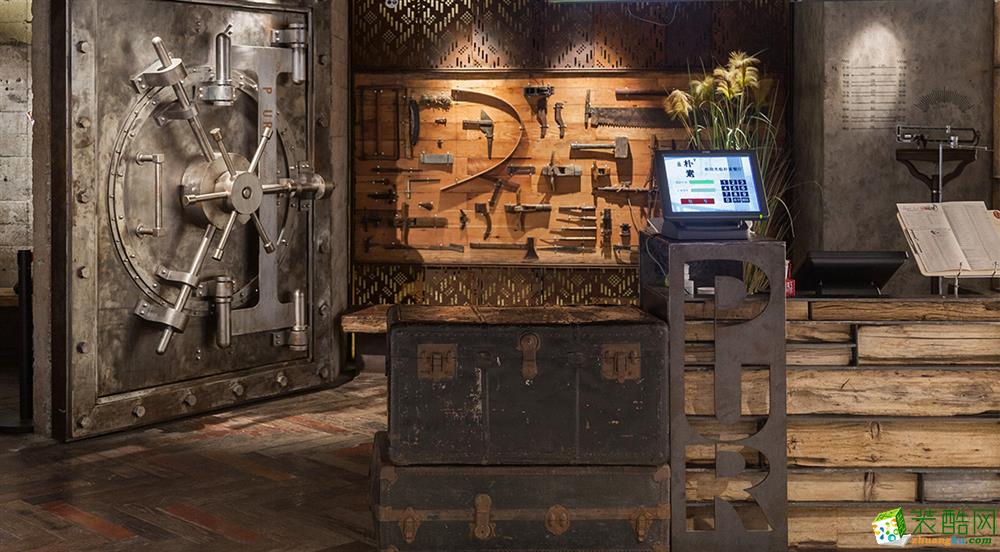 【宣驰工装】朴素餐厅600方店铺装修效果图