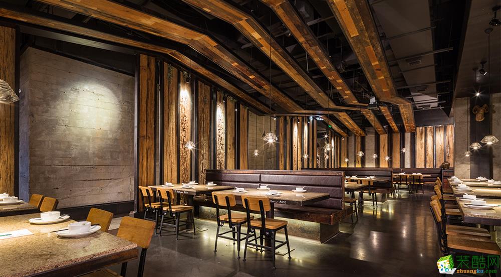 【宣驰工装】朴素餐厅600方店铺装修效果图