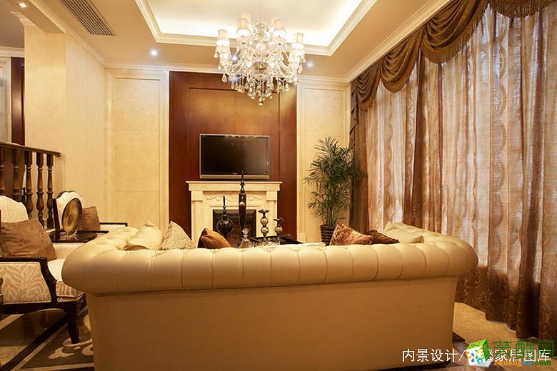 杭州内景装饰—280方美式风格排屋装修设计效果图