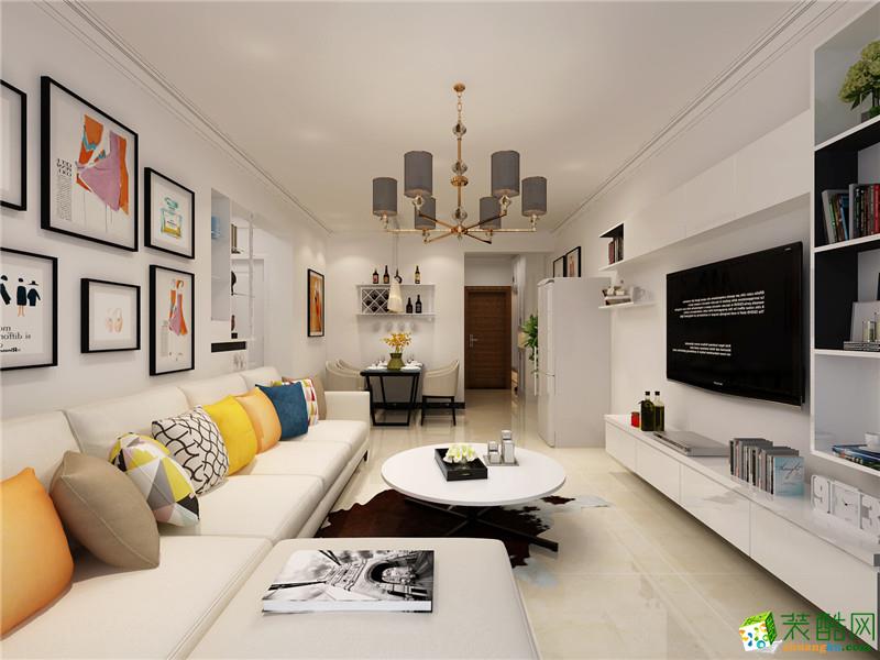 【良木装饰】90平米两居室现代简约风格装修效果图