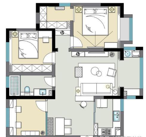 空间类型:三室两厅 房屋面积:102 装修风格:北欧 装修方式:全包