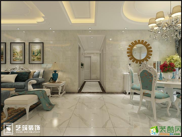 桂林艺筑装饰―桃源居123�O欧式风格三居室装修效果图